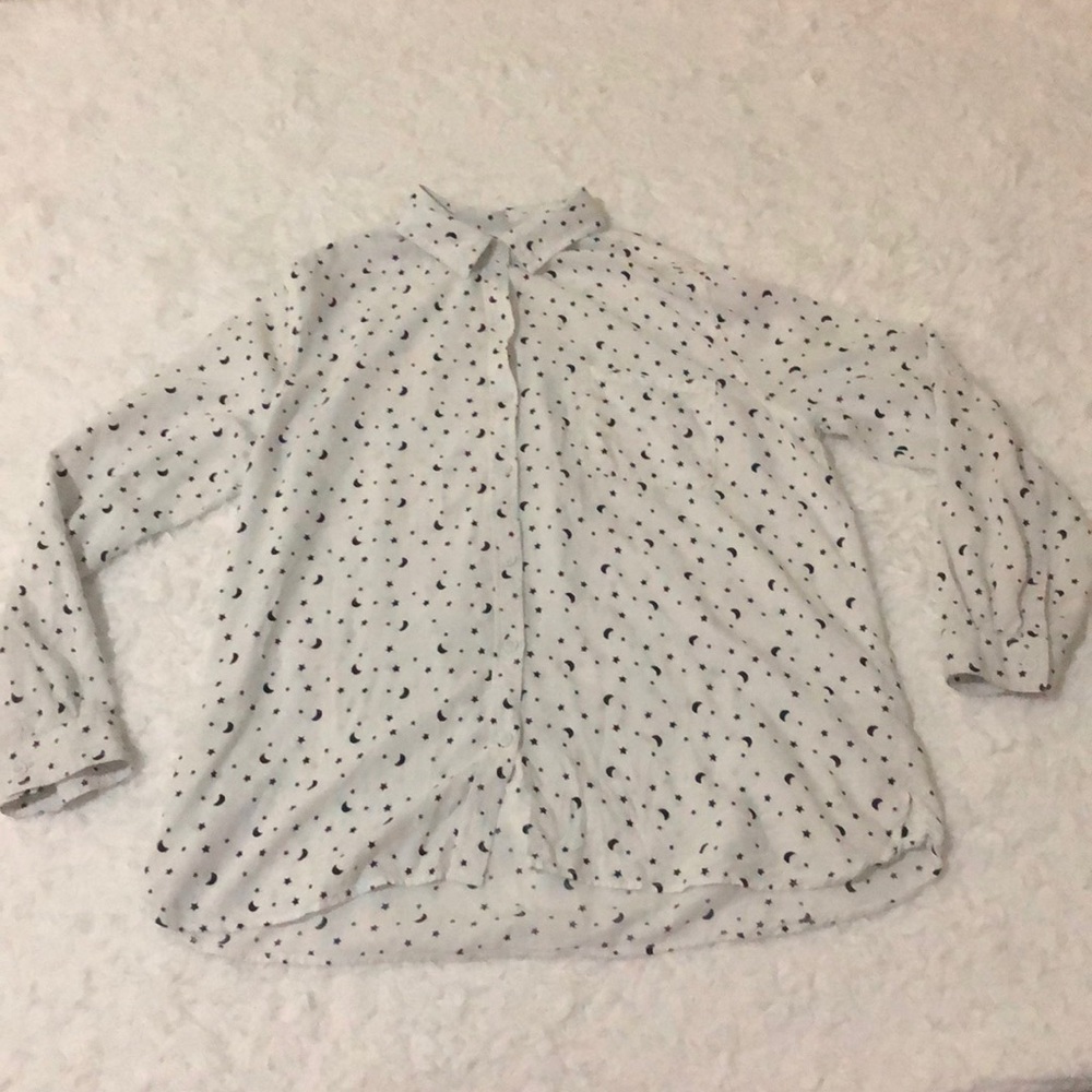 Button down starry blouse